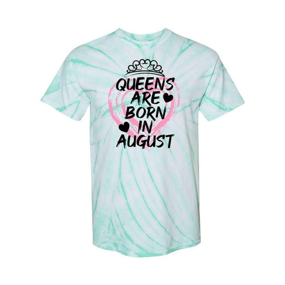 Queens Born In August Tie Dye Cyclone Men -SPIdeals Designs, Male XX-Large