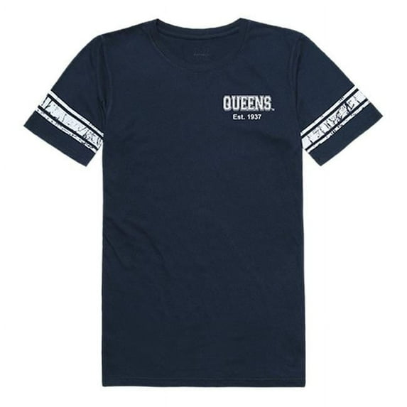Queens College Practice T-Shirt for Women, Navy - 2XL