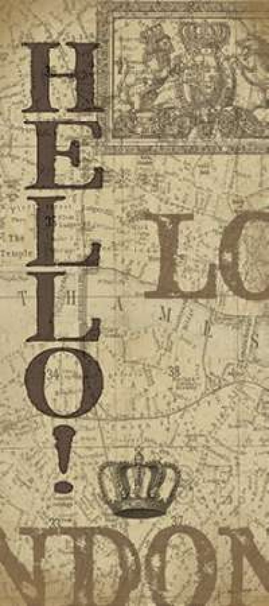 Queens Hello Canvas Art - Jo Moulton (10 x 20)
