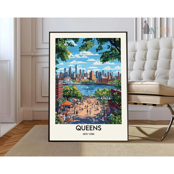 Queens New York Borough Poster Unframed Paper Print