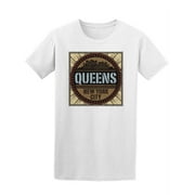 Queens New York Logo T-Shirt Men -Image by Shutterstock, Male Medium