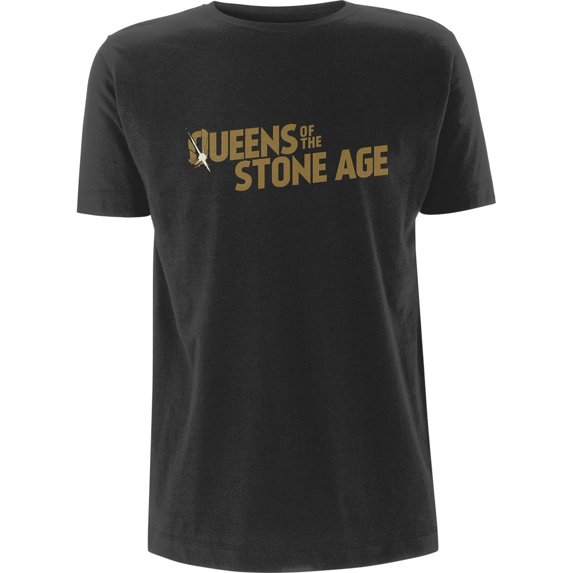 Queens Of The Stone Age Adult Metallic Cotton Logo T-Shirt