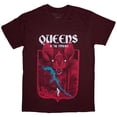 thumbnail image 1 of Queens Of The Stone Age Unisex T-Shirt Bat (Maroon Red), 1 of 1
