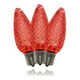 thumbnail image 1 of Queens of Christmas C9-DIM-RETRO-RE-SMD C9 Faceted Dimmable Red LED Retrofit Lamp with 3 SMD LEDs & E17 Base, 1 of 1