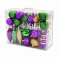 thumbnail image 1 of Queens of Christmas  Christmas Ornaments, Green, Gold & Purple - Pack of 40, 1 of 1