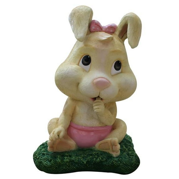 Queens of Christmas EST-BNNY-BABY 11 in. Tinee Bunny Baby Figurine, Pink