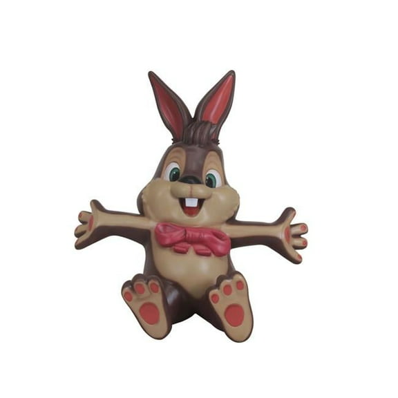 Queens of Christmas EST-BNNY-FNY-SIT 4.5 ft. Funny Sitting Bunny Figurine