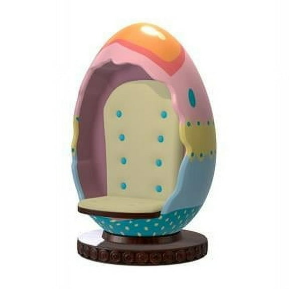 Queens of Christmas EST-THRN-EGG-PSTL 6.5 ft. Pastel Egg Throne Figurine