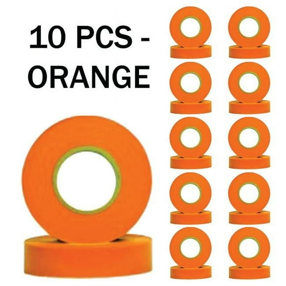 Queens of Christmas ETAPE-OR-10PK Electrical Tape, Orange - Pack of 10