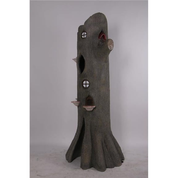 Queens of Christmas FAIRY-TR-7.5 7.5 ft. Fairy Tree Trunk Figurine