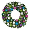 thumbnail image 1 of Queens of Christmas GWBM-05-VIC-LWW 5 ft. Pre-Lit LED Blended Pine Christmas Wreath with The Victortian Ornament, Warm White, 1 of 1