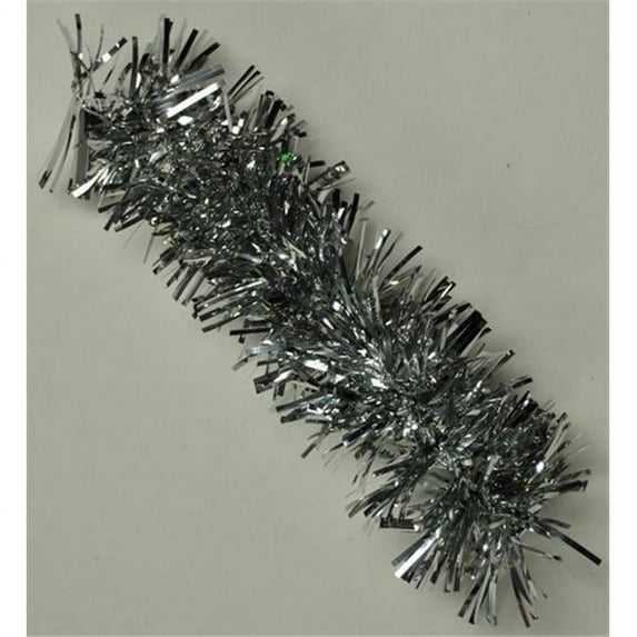 Queens of Christmas HP-GARST-SLV-06 HP-GARST-SLV-06 - 6'' Silver PVC stuffed garland