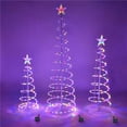 thumbnail image 1 of Queens of Christmas LED-3PK-SPTR-5M 72 in. LED Spiral Trees, Multi Color, 1 of 1