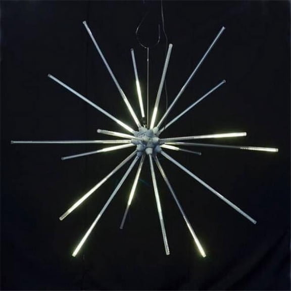 Queens of Christmas LED-SPT-WW-48 48 in. Animated LED Starburst, Warm White
