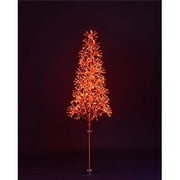 Queens of Christmas LED-TR3D06-LOR 6 ft. Orange Starburst LED Tree
