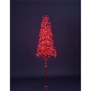 Queens of Christmas LED-TR3D06-LRE 6 ft. Red Starburst LED Tree