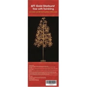 Queens of Christmas LED-TR3D06-LWW 6 ft. Warm White Starburst LED Tree