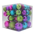 thumbnail image 1 of 62 Pack Pink, Aqua, Purple, Lime Green Ball Ornaments, 1 of 1
