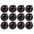thumbnail image 1 of Queens of Christmas ORN-BLKS-80-BK-12PK 3 in. Shiny Ball Ornament with Wire & UV Coating, Black - Pack of 12, 1 of 1