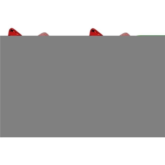Queens of Christmas ORN-CDY-6PK-SQ-PI 7 in. Square Candy Ornament with Ends, Pink & Red - Pack of 6