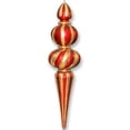 thumbnail image 1 of Queens of Christmas ORN-OVS-48-RE-GO 48 in. Oversized Shatterproof Finial Ornament, Red & Gold, 1 of 1