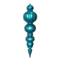 thumbnail image 1 of Queens of Christmas ORN-OVS-FIN-48-AQ 48 in. Oversized Shatterproof Finial Ornament, Aqua, 1 of 1