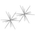 thumbnail image 1 of Queens of Christmas STBST-23-SLV-2PK 23 in. Glittered Starburst Ornament, Silver - Pack of 2, 1 of 1