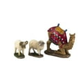thumbnail image 1 of Queens of Christmas TK-NAT-07-ANM-2 7 in. Camel & Awassi Sheep Nativity Scene, 3 Piece, 1 of 1