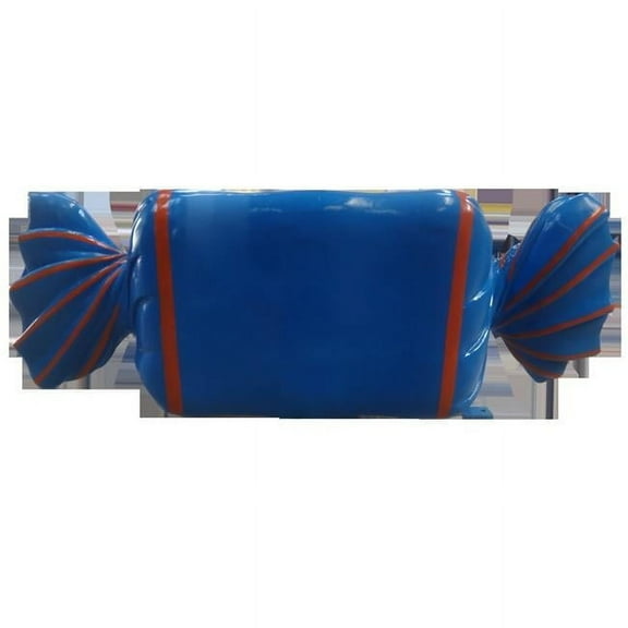 Queens of Christmas WL-CNDY-RL-BLOR Wrapped Candy with Orange Stripes - Blue