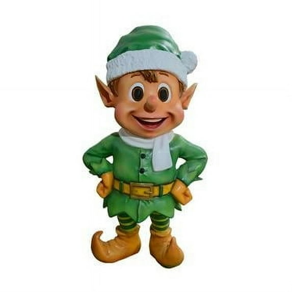 Queens of Christmas WL-ELF-STAND-36 36 in. Santa Elf Standing with Hands on Hips