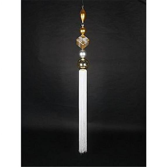 Queens of Christmas WL-FIN-DNG-67-RE/WH WL-FIN-DNG-67-RE/WH - 67'' Dangle Red and White Ornament