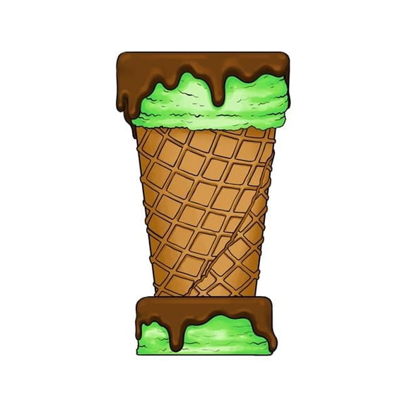 Queens of Christmas WL-ICECR-BAR-TBL-MINT 3.5 ft. Mint Ice Cream Cone Bar Table Sculpture