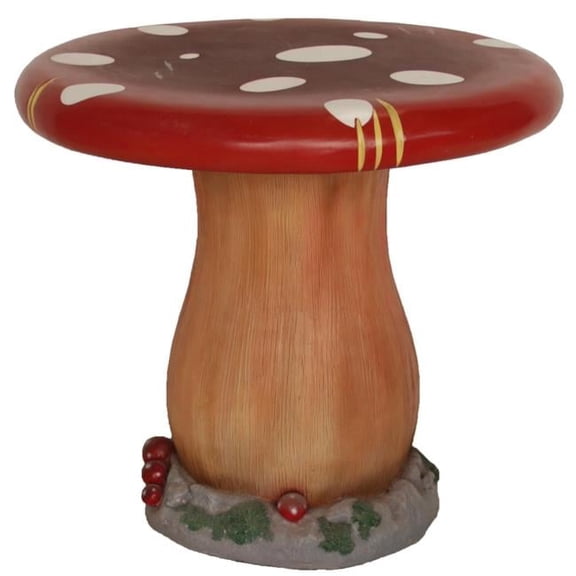 Queens of Christmas WL-MSHRM-TBL-30 22 in. Mushroom Table