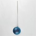 thumbnail image 1 of Queens of Christmas WL-ORN-BLKG-100-AQ-W WL-ORN-BLKG-100-AQ-W - 100mm Glitter aqua ball ornament w/wire, 1 of 1