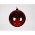 thumbnail image 1 of Queens of Christmas WL-ORN-BLKS-140-RE-UV WL-ORN-BLKS-140-RE-UV - 140mm Shiny Red ball ornament w/wire, 1 of 1
