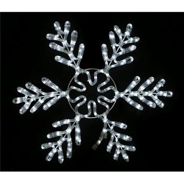 Gemmy Snowflurry Projection Lightshow – LED Blue White Snowflakes – Indoor/Outdoor Christmas Lights – Corded