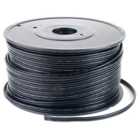 Queens of Christmas ZIPCORD-250-18BLK 250 ft. Spool of SPT-1 Zipcord, Black