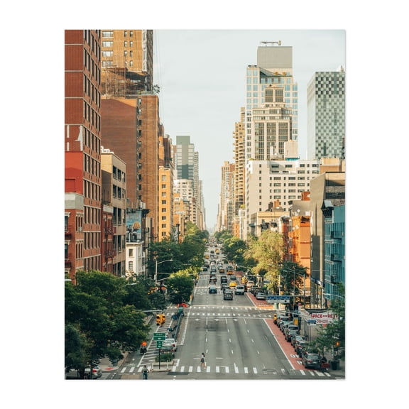 From the Queensboro 01 - Manhattan New York Photography Cityscape Skyline Street Photography Architecture Travel Poster City Unframed Wall Art Print 6 x 8 inches