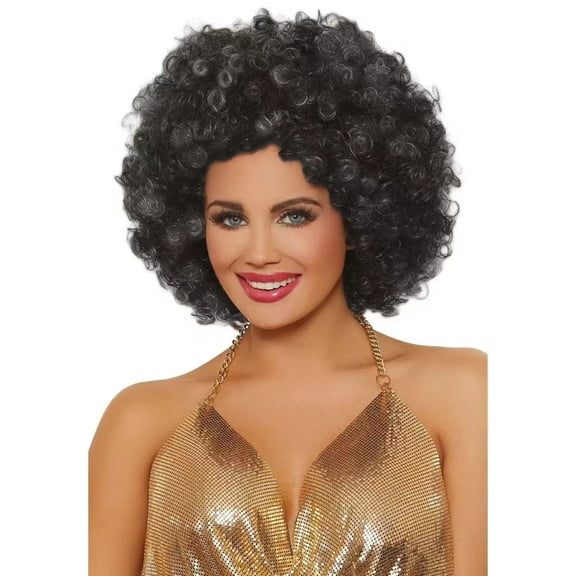 Queentas Grey Wigs Curly Wigs for Women Synthetic 70s 80s Mens Wigs Short Kinky Curly Wigs with Bangs Full Wig Disco Wigs