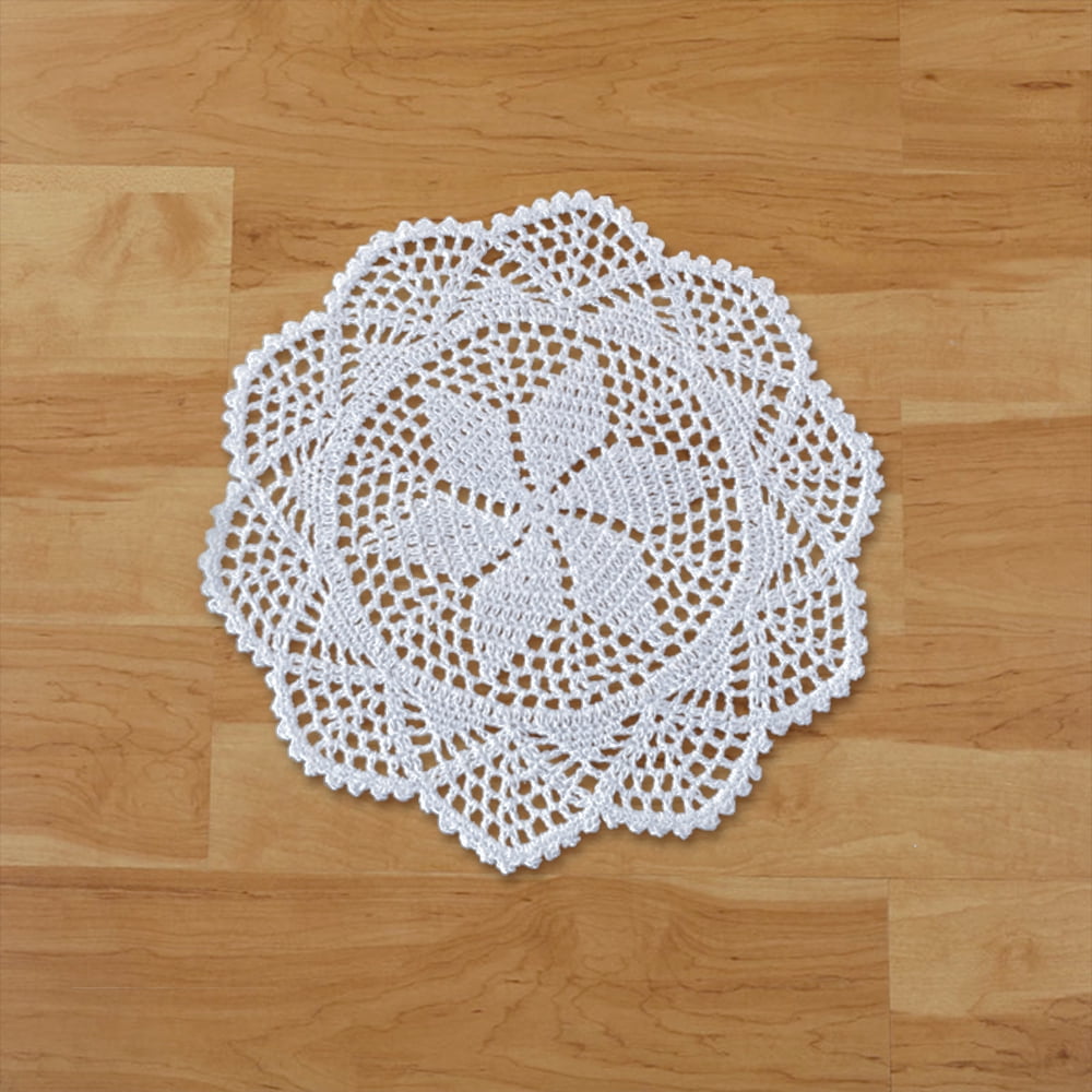 Queentrade Place mats Crochet Lace Cotton Doily Coasters Table