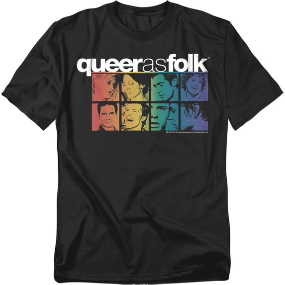 Queer As Folk T-Shirt Cast Unisex Graphic Tee For Men & Women