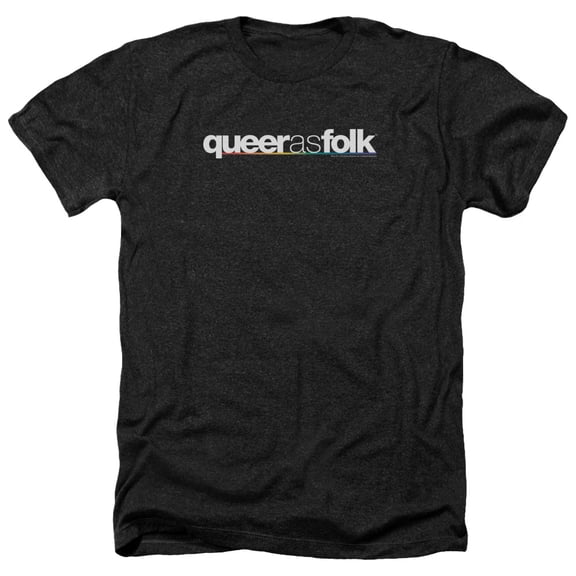 Queer As Folk - Logo - Heather Short Sleeve Shirt - XX-Large