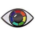 thumbnail image 1 of Queer Eye - Rainbow Eye Enamel Pin, 1 of 8