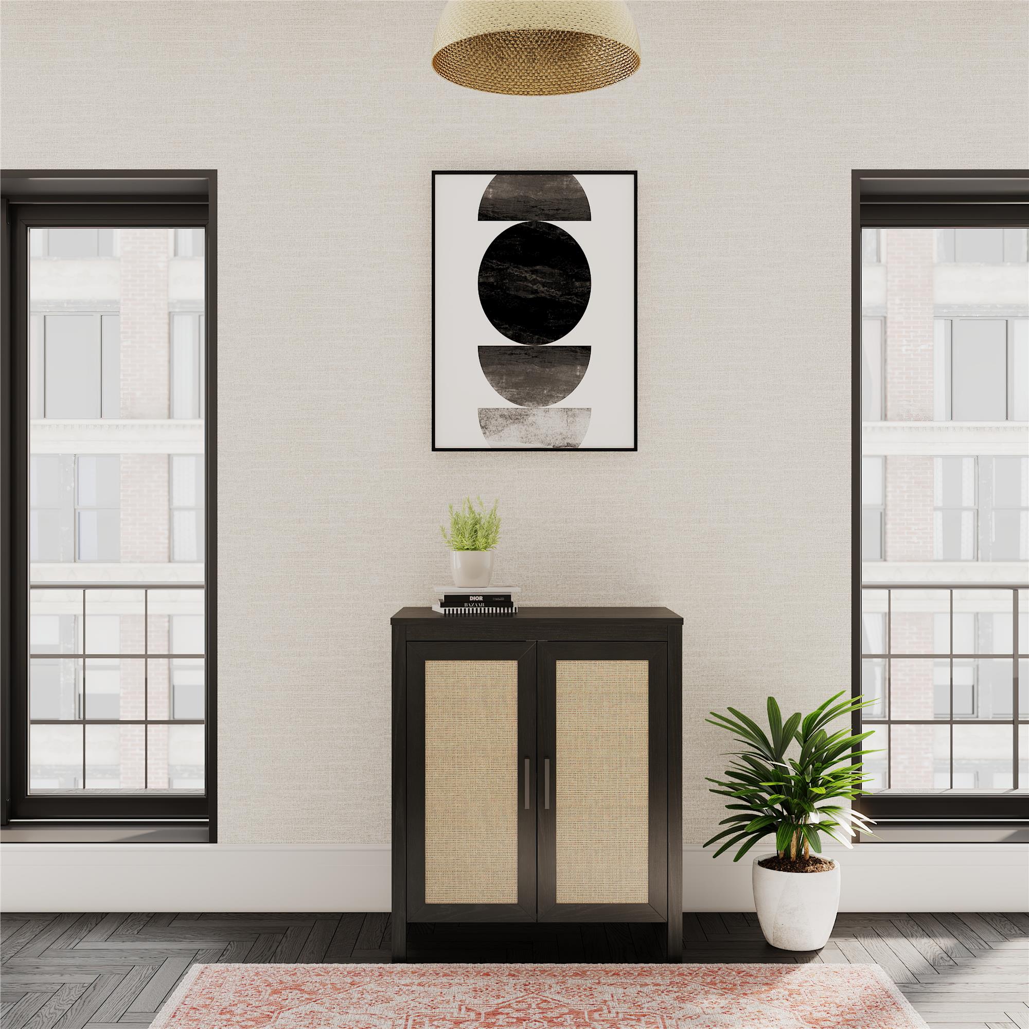 K&B Furniture Oak 2 Door Accent Cabinet - Walmart.com