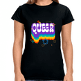 thumbnail image 1 of Queer Tshirt Gay LGBTQ Flag Lesbian Gay Pride Month Rainbow Womens T Shirts, 1 of 8