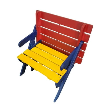 QuellQuest Wood Porch Rocker - Perfect for Indoor or Outdoor All Weather Porch Rocker for Garden,Lawn,Balcony,Backyard and Patio Porch Rocker Use,Colorful + Solid Wood