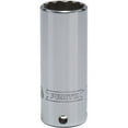 thumbnail image 1 of Queller Wholesale  0.375 in. Drive 21 mm Proto Socket - 12-Point, Deep - Tether Ready, Chrome, 1 of 1