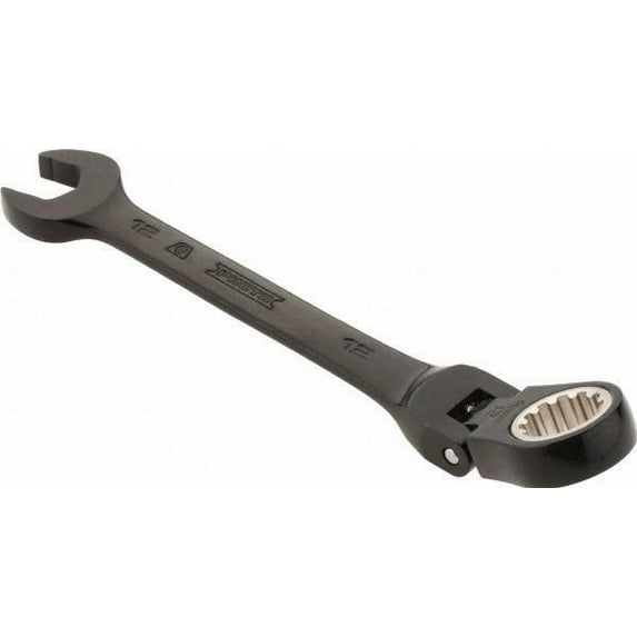 Proto Black Chrome Combo Locking Flex-Head Ratchet Wrench 12 mm-Spline JSCVM12F