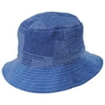 thumbnail image 1 of Quentin Reversible Patchwork Denim Bucket Hat - M - Denim Blue, 1 of 4