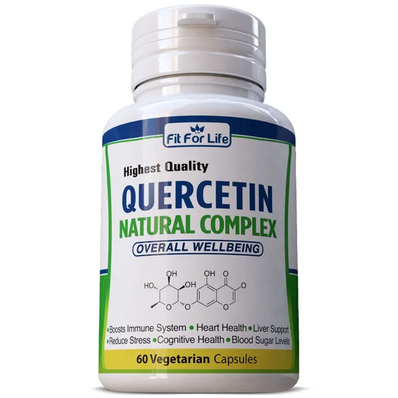 Quercetin 1000mg Complex Supplement - 60 Veggie Capsules